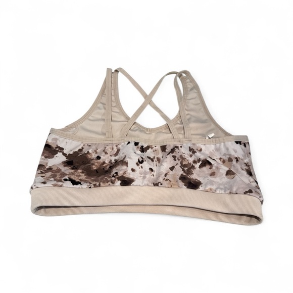 Tommy Hilfiger Beige and Brown Patterned Sports Bra - Picture 2 of 2